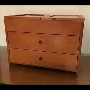 Beautiful cherry wood jewelry box